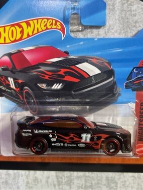 Hot Wheels black Ford Mustang GT Short Card #11 car #musclecar #ford #Hotwheels